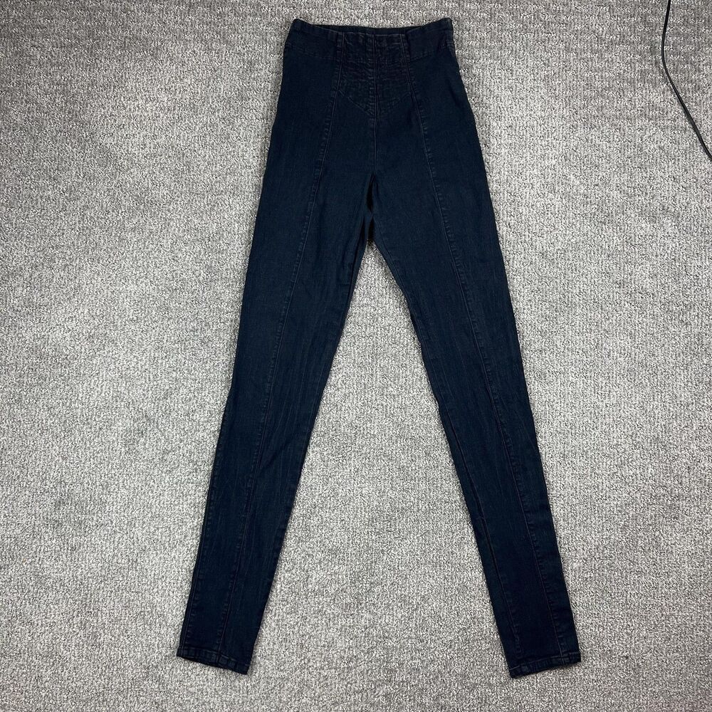 Prairie Underground Pants Womens Small Blue High Rise Jeggings Denim USA Made